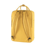 Желтый рюкзак Канкен Лаптоп с розовыми ручками сзади